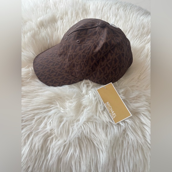 Michael Kors Accessories - Michael Kors Brown MK Logo Baseball Cap